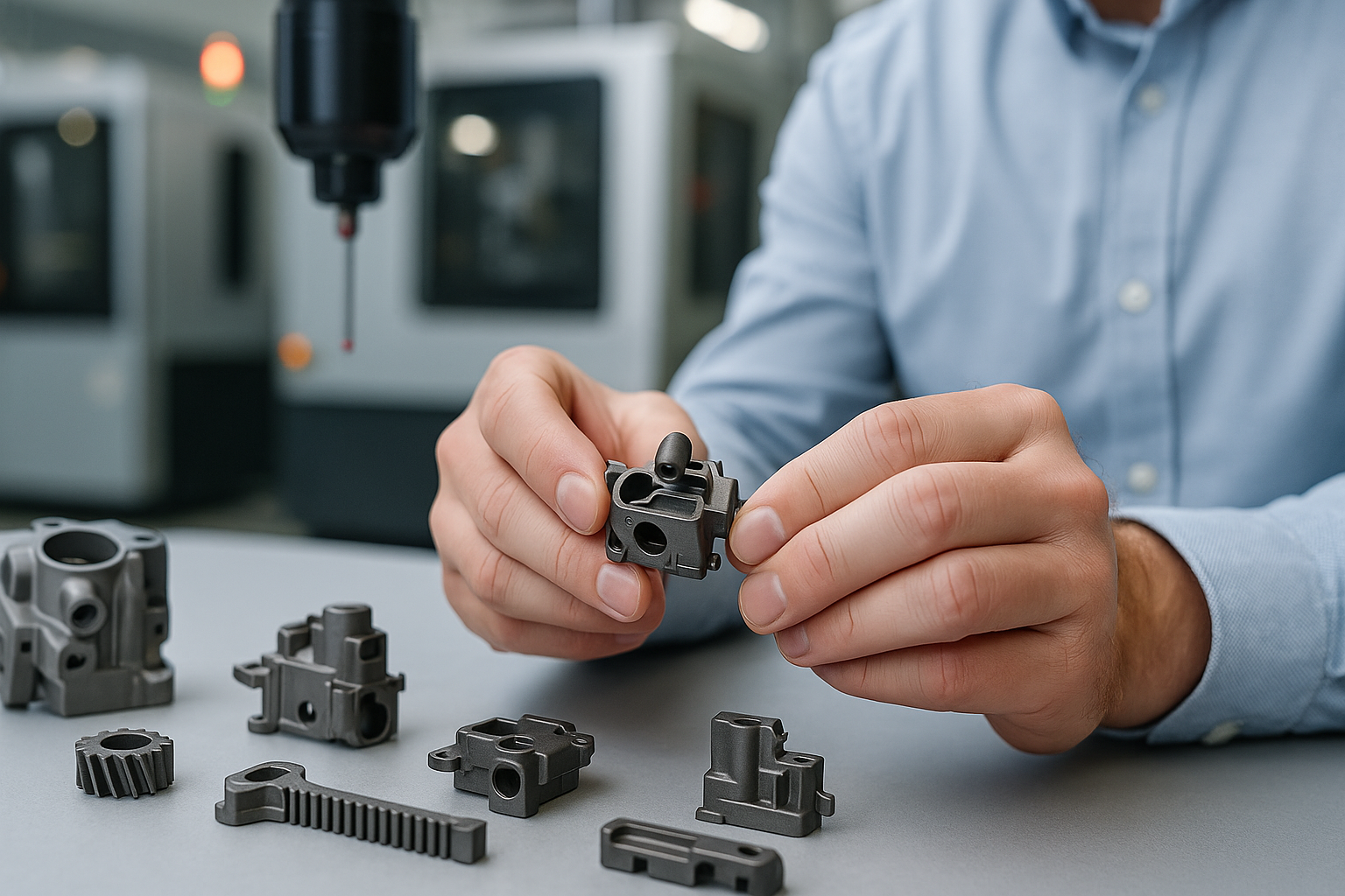 Inspecting MIM Parts Inspecting MIM parts